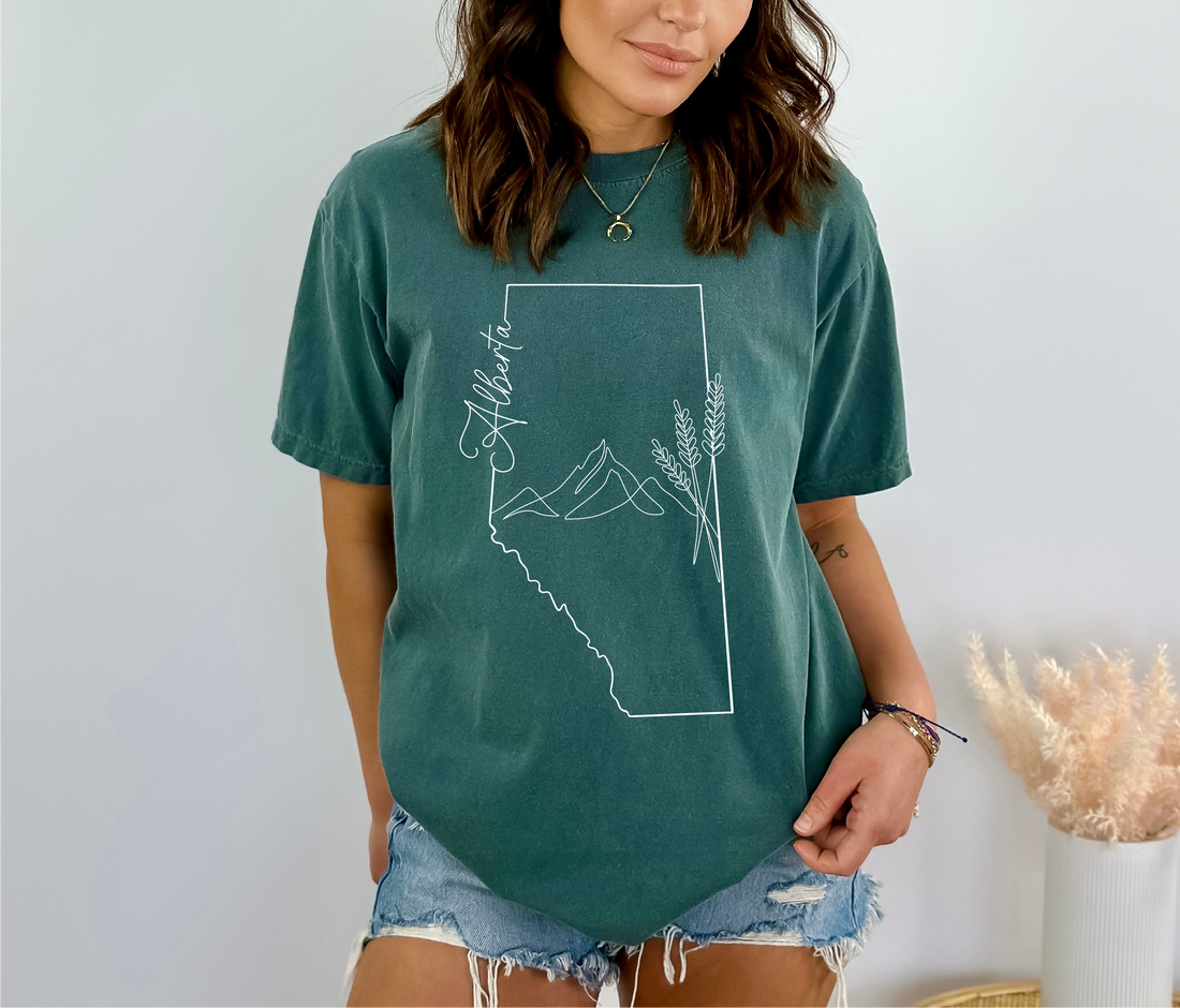 Alberta Line Art Unisex T-shirt